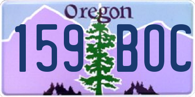 OR license plate 159BOC