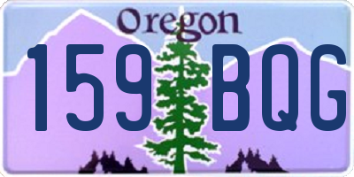 OR license plate 159BQG