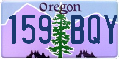 OR license plate 159BQY