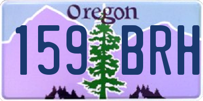 OR license plate 159BRH