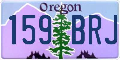 OR license plate 159BRJ