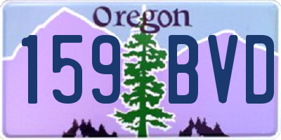 OR license plate 159BVD