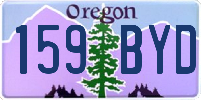 OR license plate 159BYD