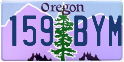 OR license plate 159BYM