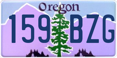 OR license plate 159BZG