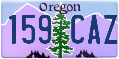 OR license plate 159CAZ