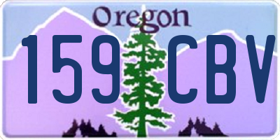 OR license plate 159CBV