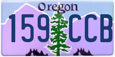 OR license plate 159CCB