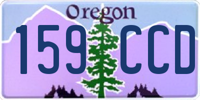 OR license plate 159CCD