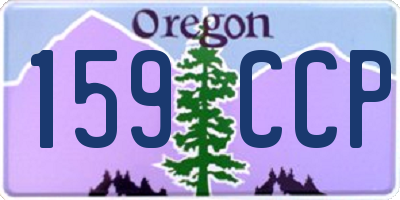 OR license plate 159CCP