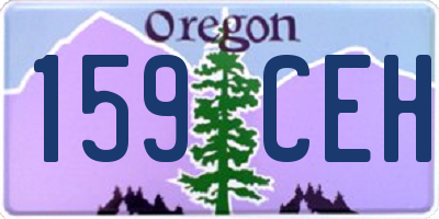 OR license plate 159CEH