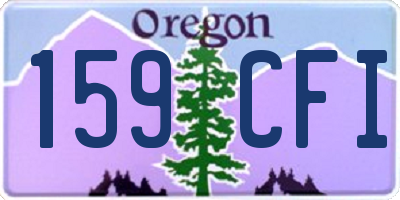 OR license plate 159CFI
