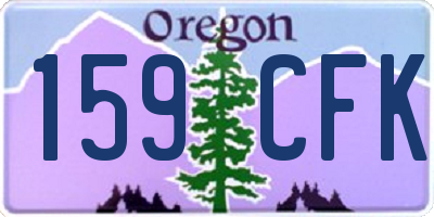 OR license plate 159CFK
