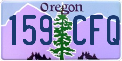 OR license plate 159CFQ