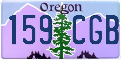 OR license plate 159CGB