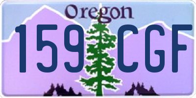 OR license plate 159CGF