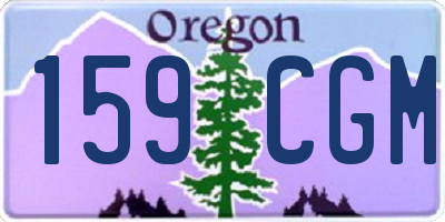 OR license plate 159CGM