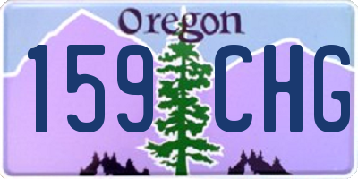 OR license plate 159CHG