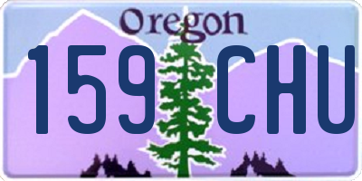 OR license plate 159CHU