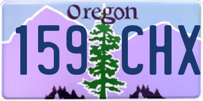 OR license plate 159CHX