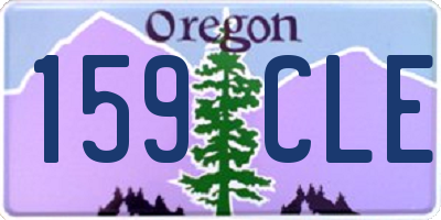 OR license plate 159CLE