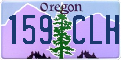 OR license plate 159CLH