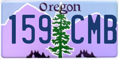OR license plate 159CMB