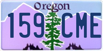 OR license plate 159CME