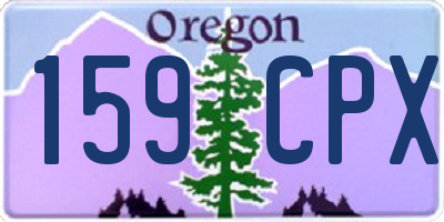 OR license plate 159CPX