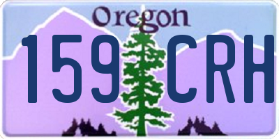 OR license plate 159CRH