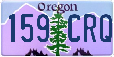 OR license plate 159CRQ