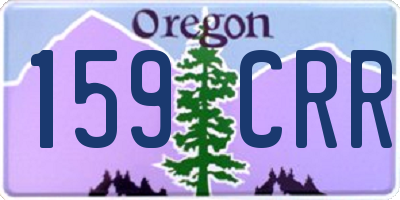OR license plate 159CRR