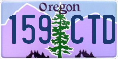 OR license plate 159CTD