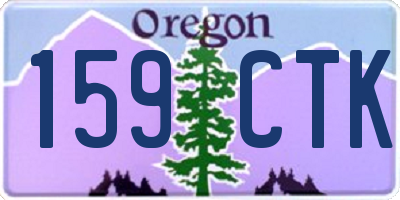 OR license plate 159CTK