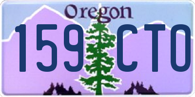 OR license plate 159CTO