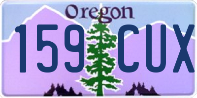 OR license plate 159CUX