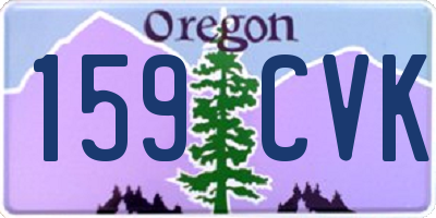 OR license plate 159CVK