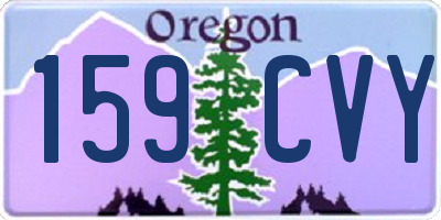 OR license plate 159CVY