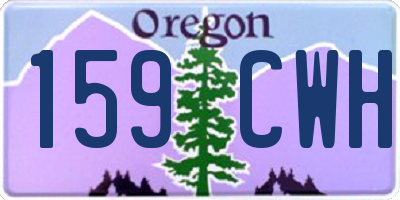OR license plate 159CWH