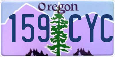 OR license plate 159CYC