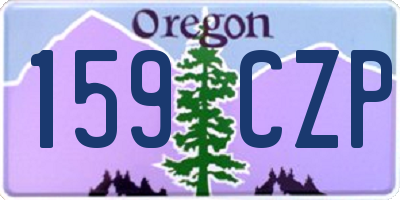 OR license plate 159CZP