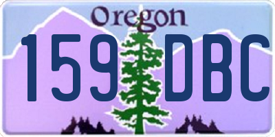 OR license plate 159DBC