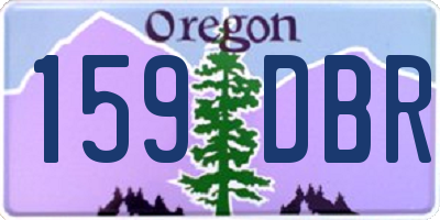 OR license plate 159DBR