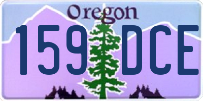 OR license plate 159DCE