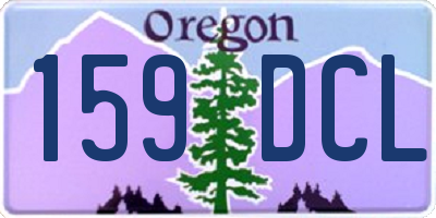 OR license plate 159DCL
