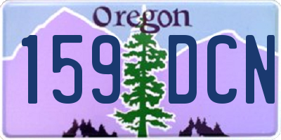 OR license plate 159DCN