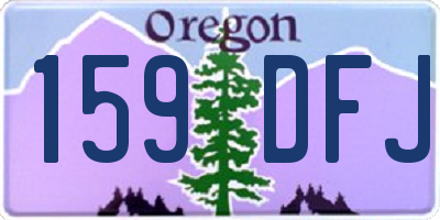 OR license plate 159DFJ