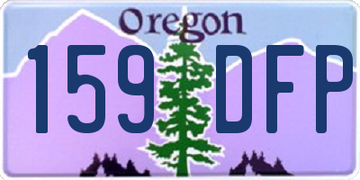 OR license plate 159DFP