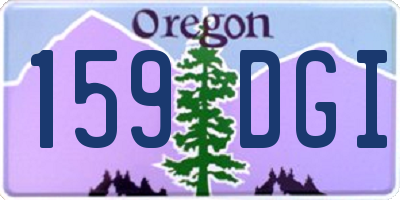 OR license plate 159DGI
