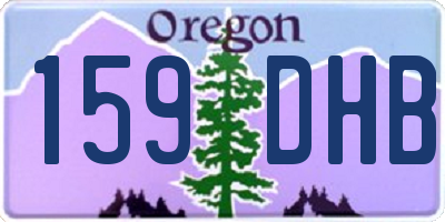 OR license plate 159DHB